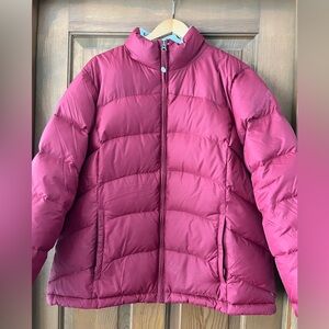 LL bean Bean Tested Goose Down Puffer Coat res Size XL